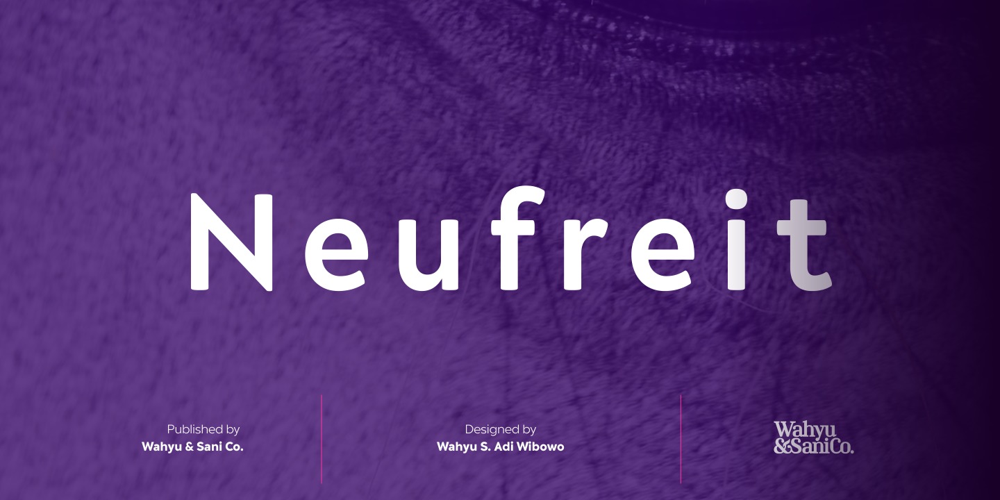 Пример шрифта Neufreit
